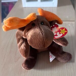 Ty Beanie Baby 1993 Chocolate The Moose Vintage Plush stuffed Collectible
